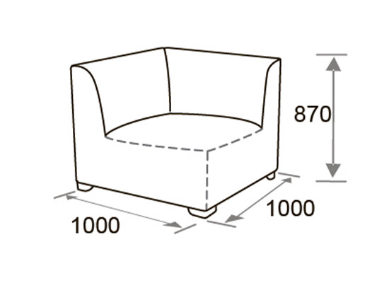 Модульний диван АМСТЕРДАМ, схема елемент 3