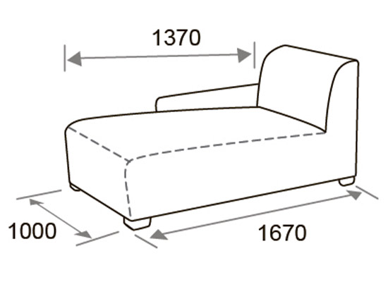 Модульний диван АМСТЕРДАМ, схема елемент 2