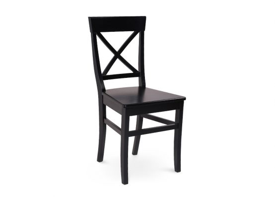 Дерев'яний стілець ГЕНРІ чорного кольору