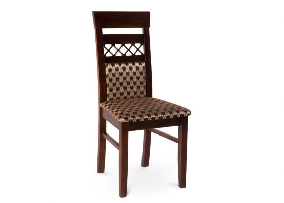 Дерев'яний стілець ЖУР-9 з м'яким сидінням, колір горіх