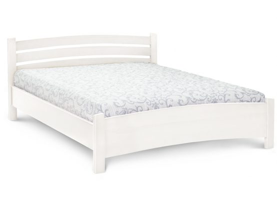 Дерев'яне ліжко Моніка білого кольору