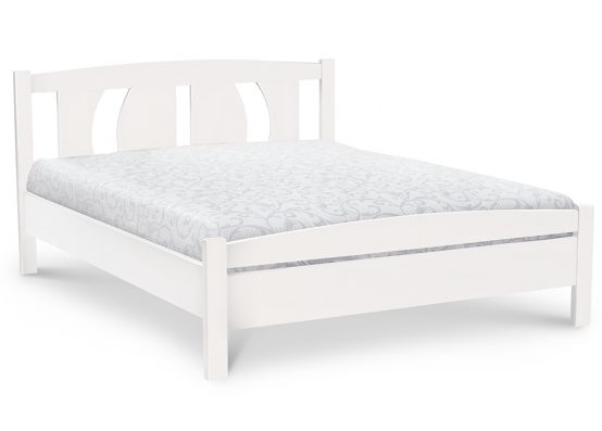 Ліжко Олександра білого кольору